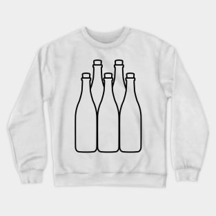 Wine Bottle Set Crewneck Sweatshirt